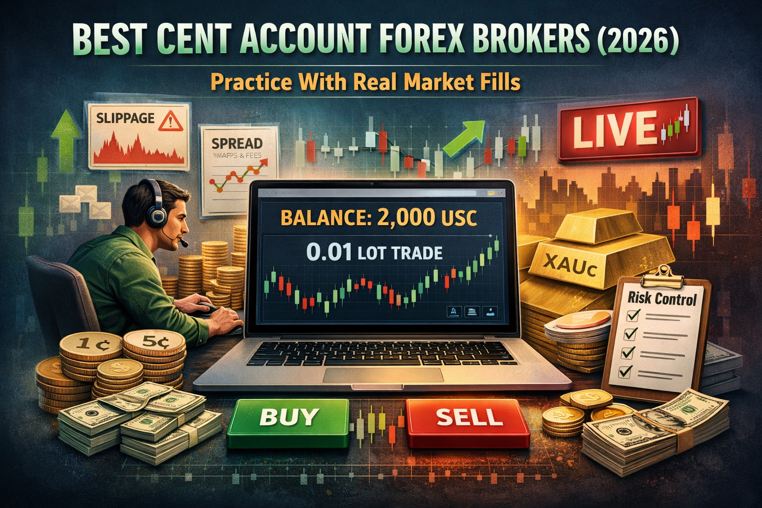 Best Cent Account Forex Brokers (2026) Practice With Real Market Fills